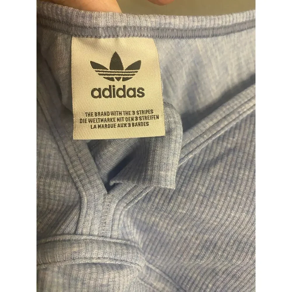 Adicolor Flex Ribbed Cotton 2-Ply Plunge Brami size XL
